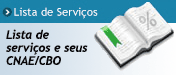 Lista de atividades e seus serviços.